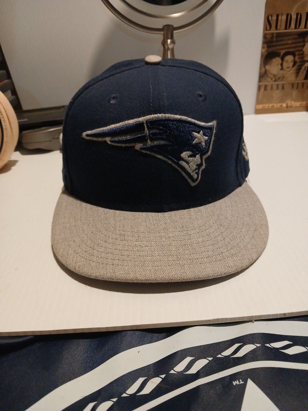 New Era New England Patriots 59FIFTY Size 7 1/2 Fitted Hat 2