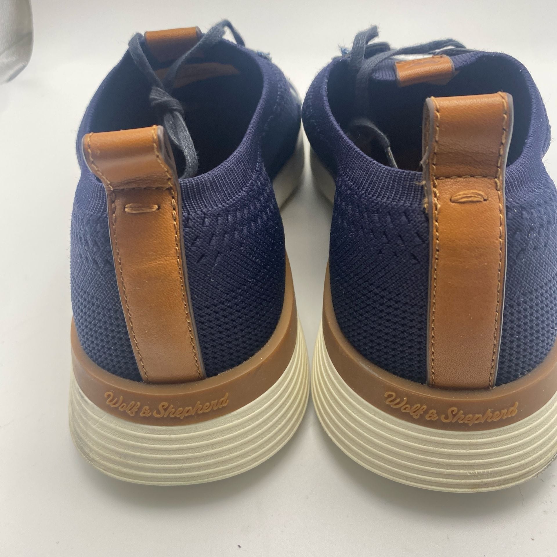 Wolf & Shepherd Swiftknit Derby Size 13M Navy Blue Knit Sneaker (DS1025) 4