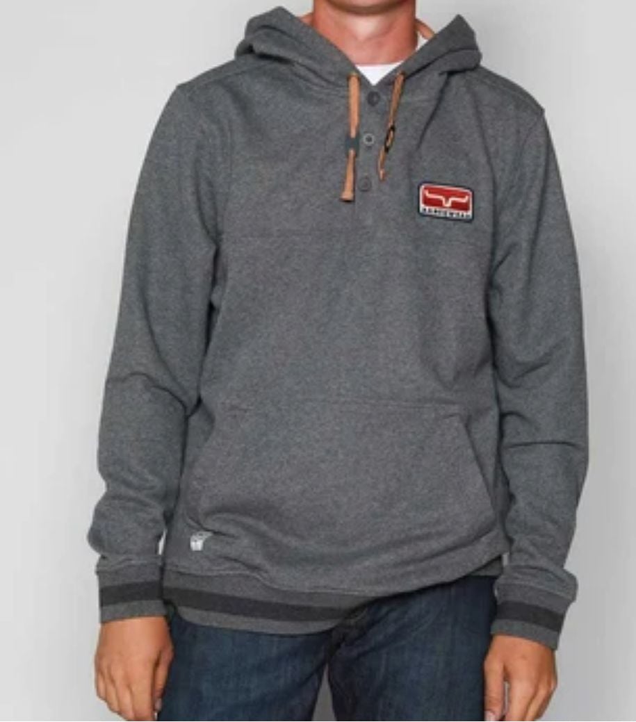 Kimes Ranch Ranch Ready Hoodie Size Large Gray Pullover 2
