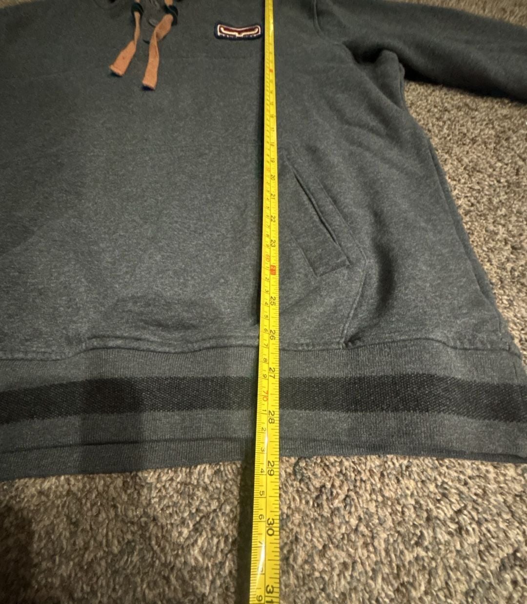 Kimes Ranch Ranch Ready Hoodie Size Large Gray Pullover 9
