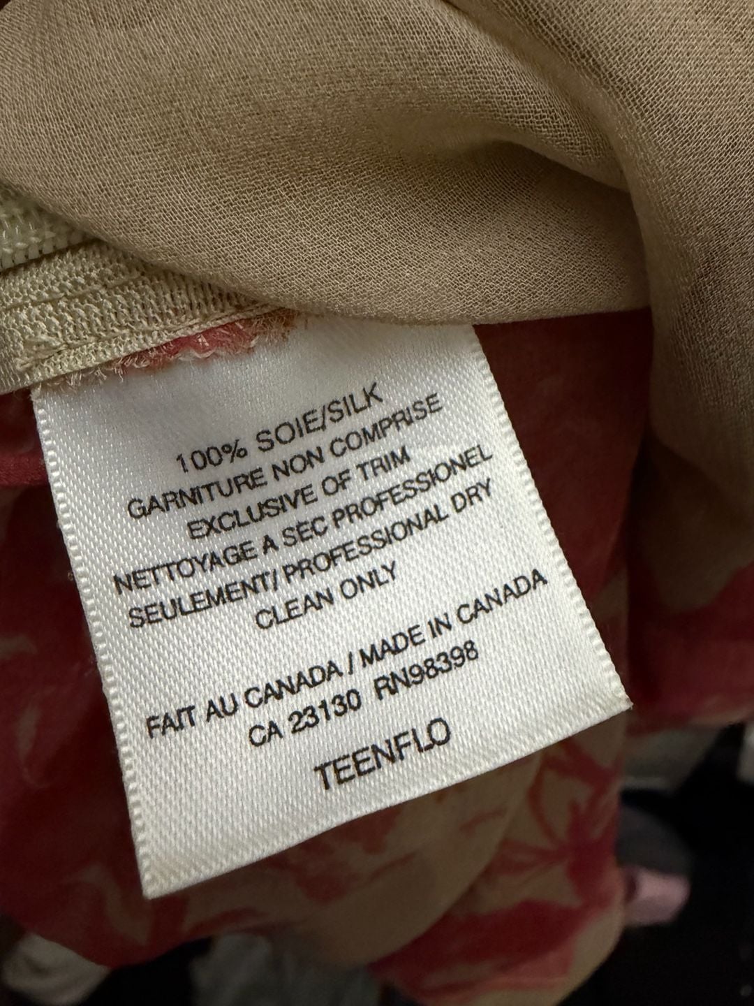 Teenflo Floral Ruched Silk Top 4
