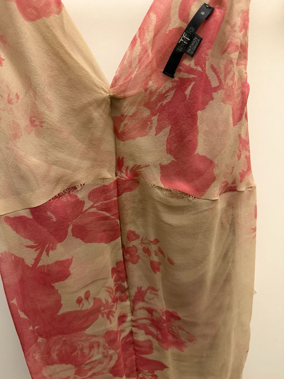 Teenflo Floral Ruched Silk Top 8