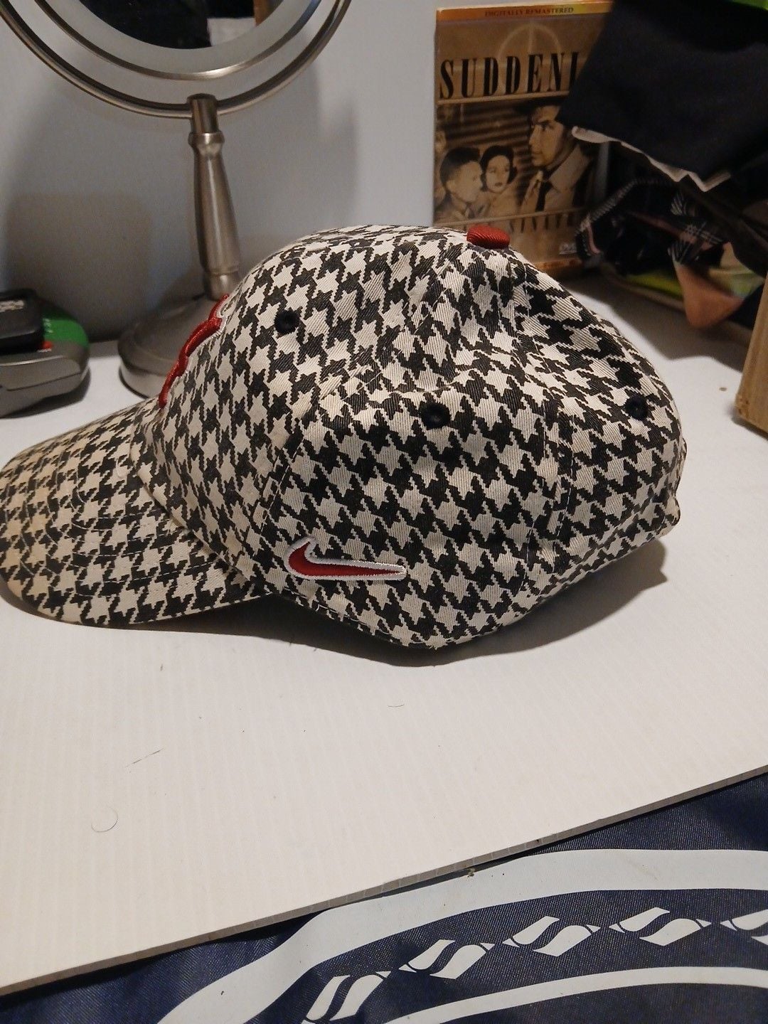 Nike Alabama Crimson Tide Houndstooth Hat One Size Adjustable Strapback 5