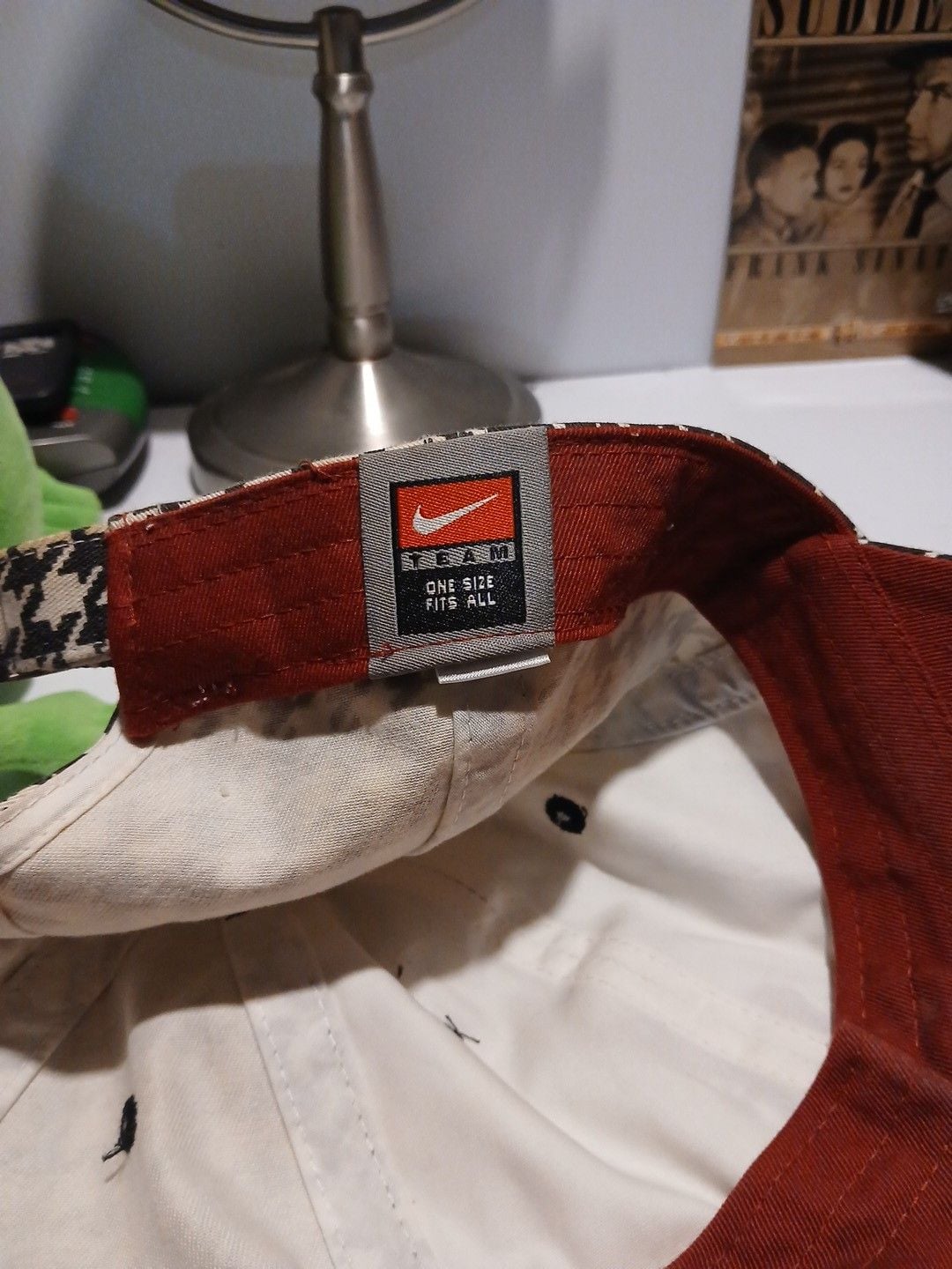 Nike Alabama Crimson Tide Houndstooth Hat One Size Adjustable Strapback 6
