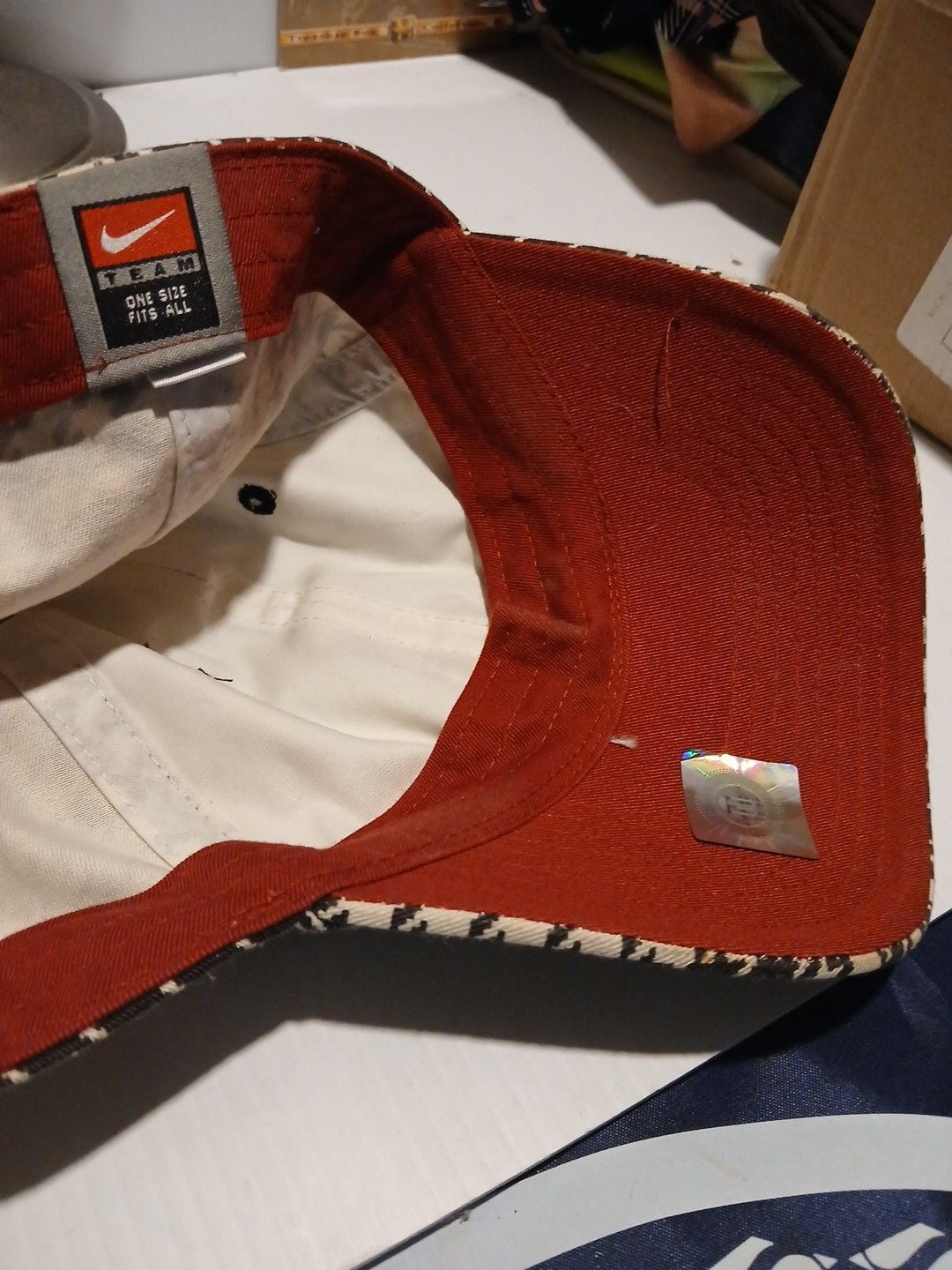 Nike Alabama Crimson Tide Houndstooth Hat One Size Adjustable Strapback 7