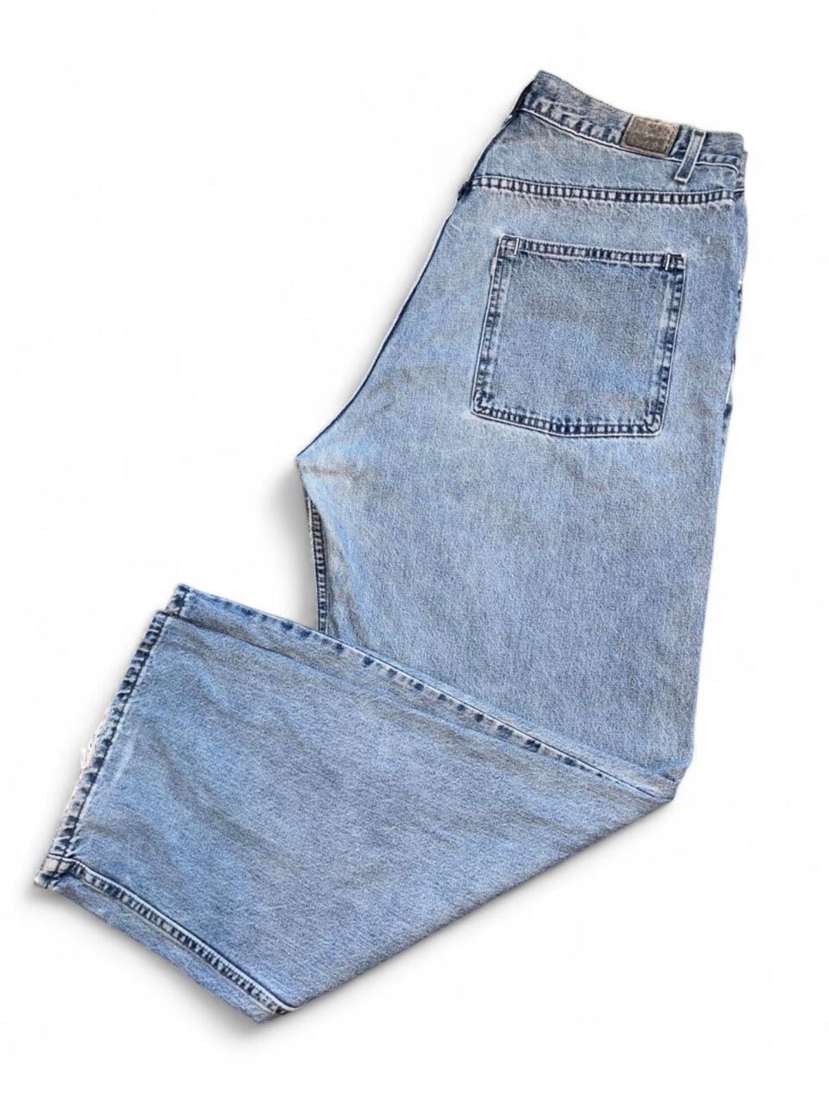 Levi's Silvertab Baggy Jeans Size W38 L32 Light Wash Denim 2