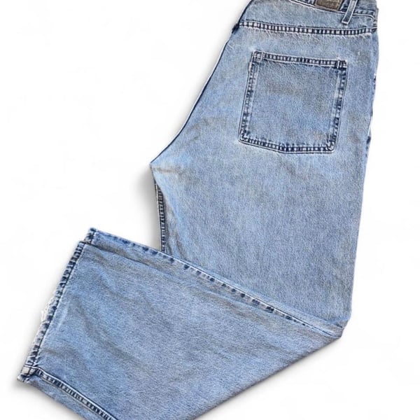 Levi's Silvertab Baggy Jeans Size W38 L32 Light Wash Denim