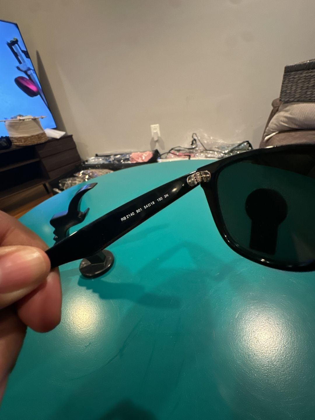 Ray-Ban Original Wayfarer RB2140 54mm Black Sunglasses 7