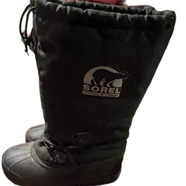 Sorel Glacier Winter Snow Boots Black