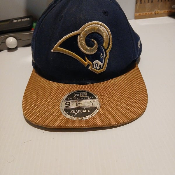 New Era Los Angeles Rams 9Fifty Snapback Hat Navy Gold