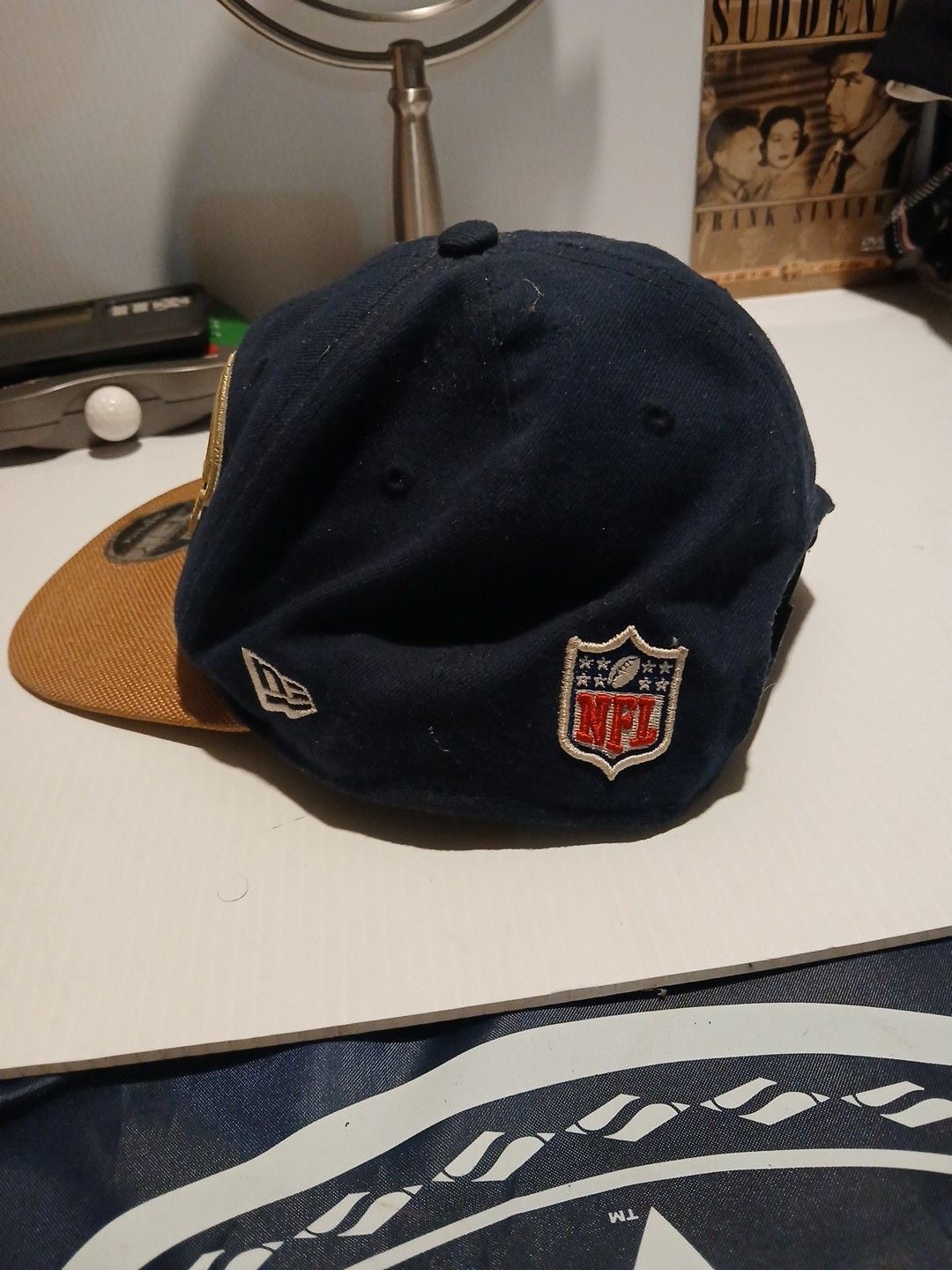 New Era Los Angeles Rams 9Fifty Snapback Hat Navy Gold 5