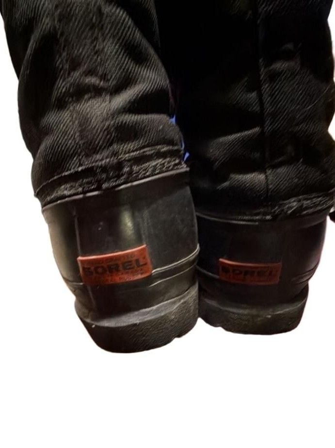 Sorel Glacier Winter Snow Boots Black 6