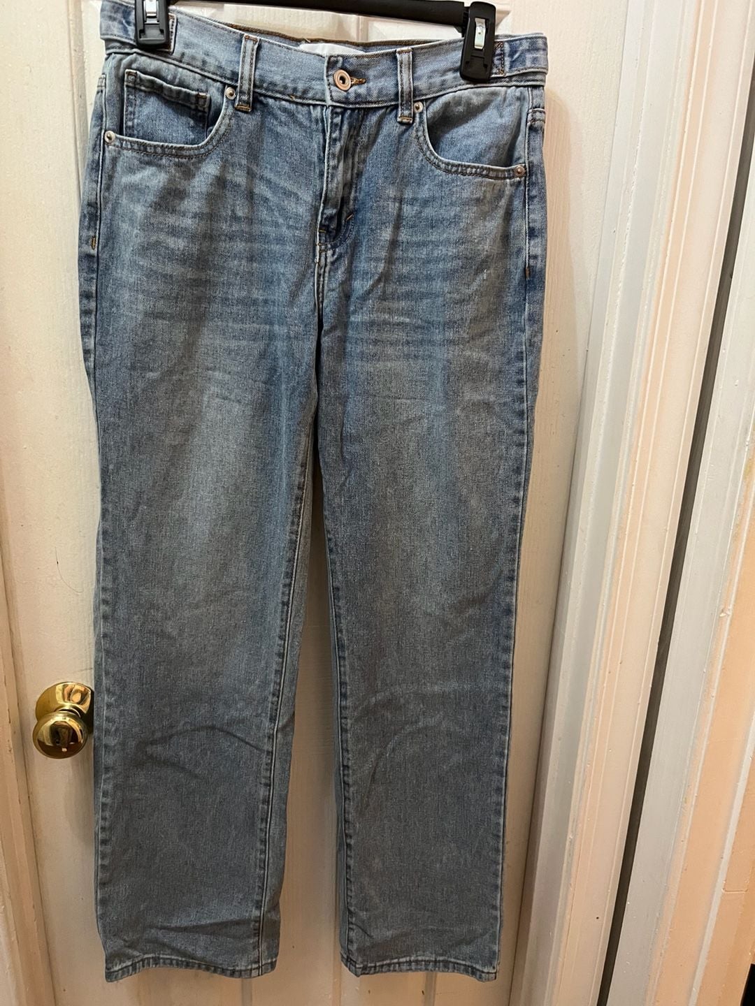 Fashion Nova Jeans Size 5 Light Wash Straight Leg Cotton 2