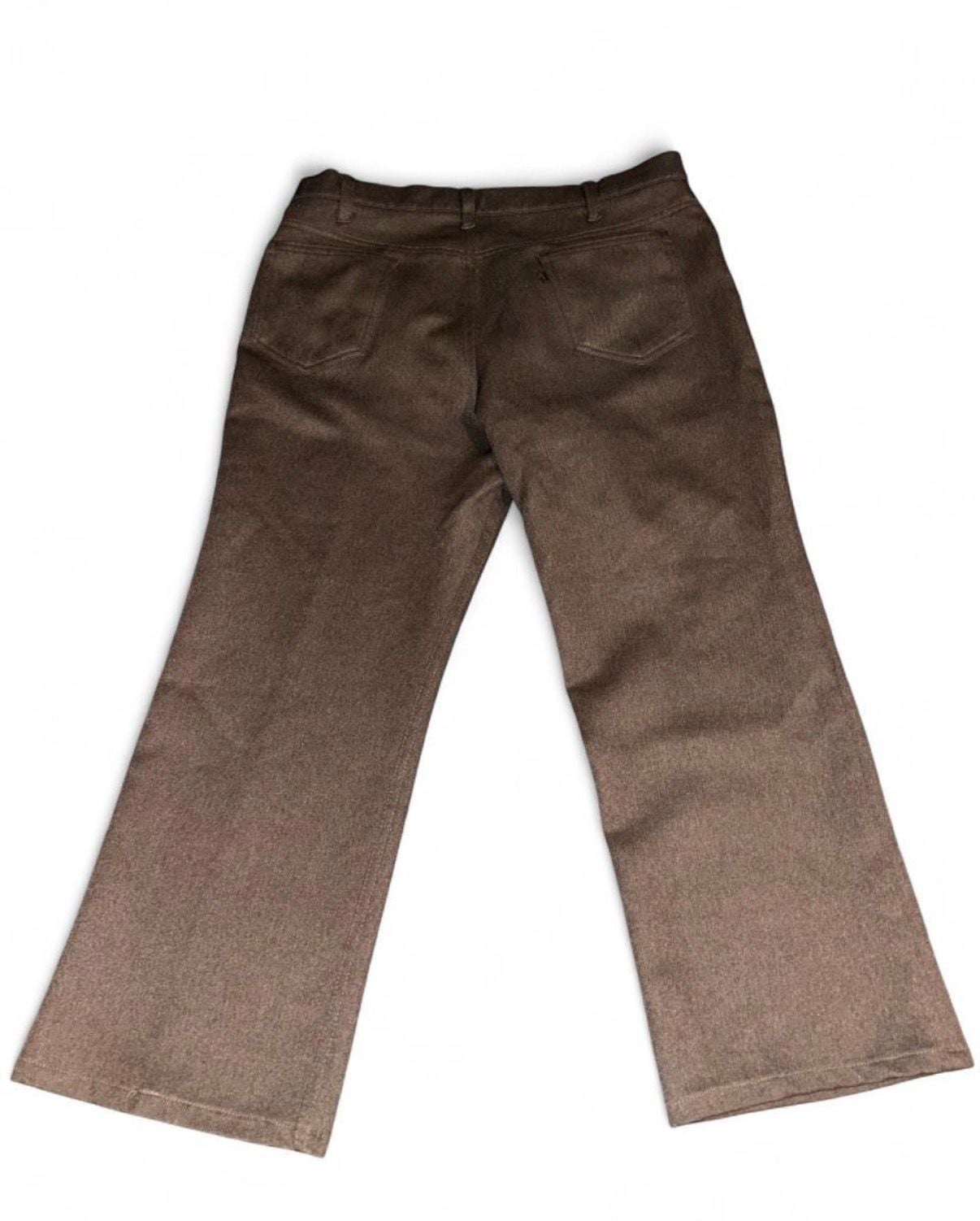 1985 Levi's 651 Pants W40 L32 Brown Vintage Wool Blend 80s Sta-Prest 3
