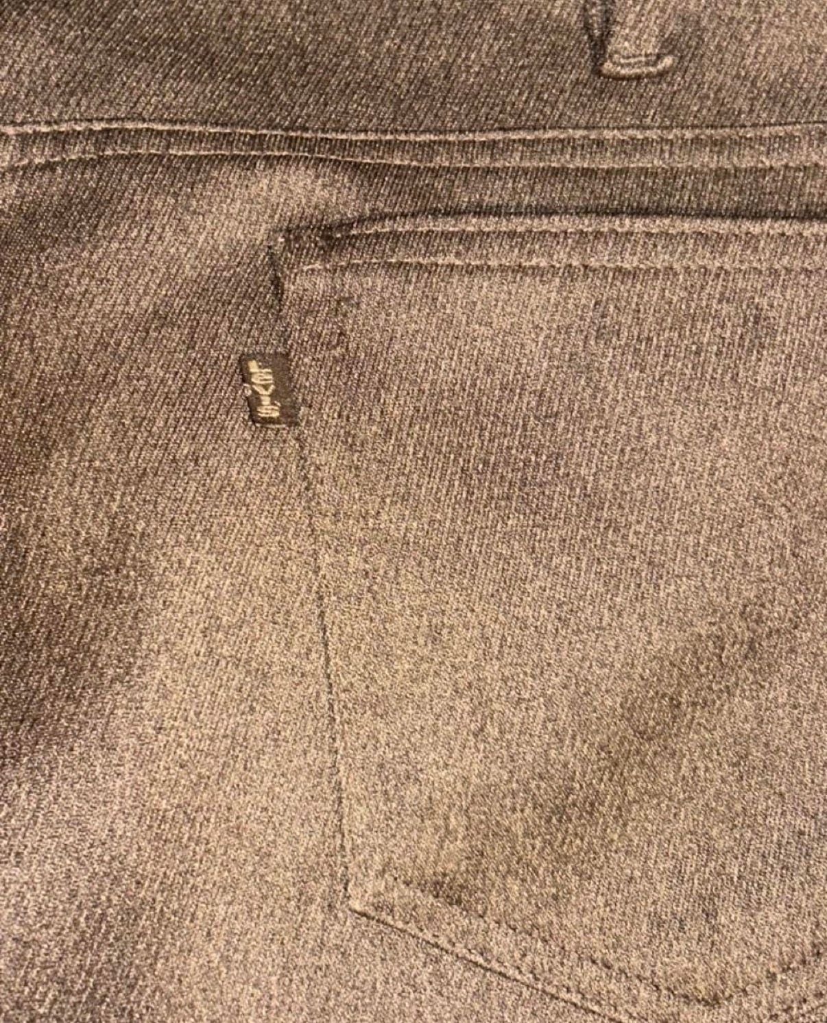 1985 Levi's 651 Pants W40 L32 Brown Vintage Wool Blend 80s Sta-Prest 7