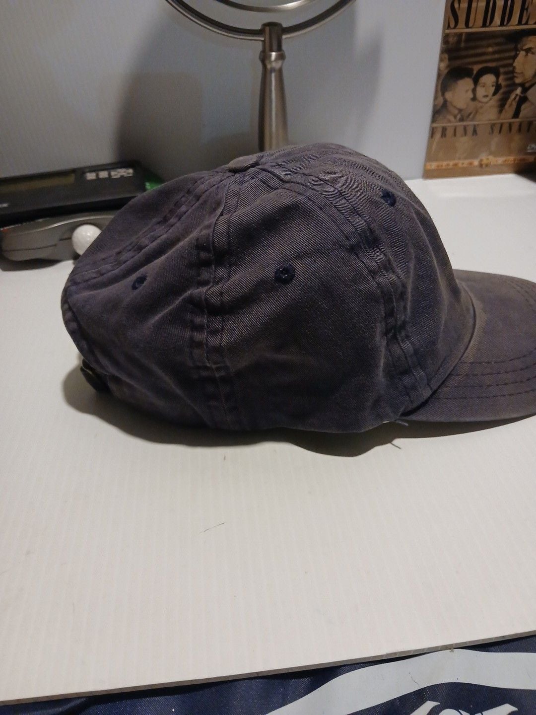 BMW Embroidered Logo Vintage Faded Cotton Dad Hat Blue Adjustable 3