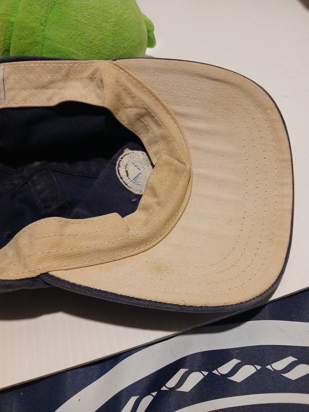BMW Embroidered Logo Vintage Faded Cotton Dad Hat Blue Adjustable 8