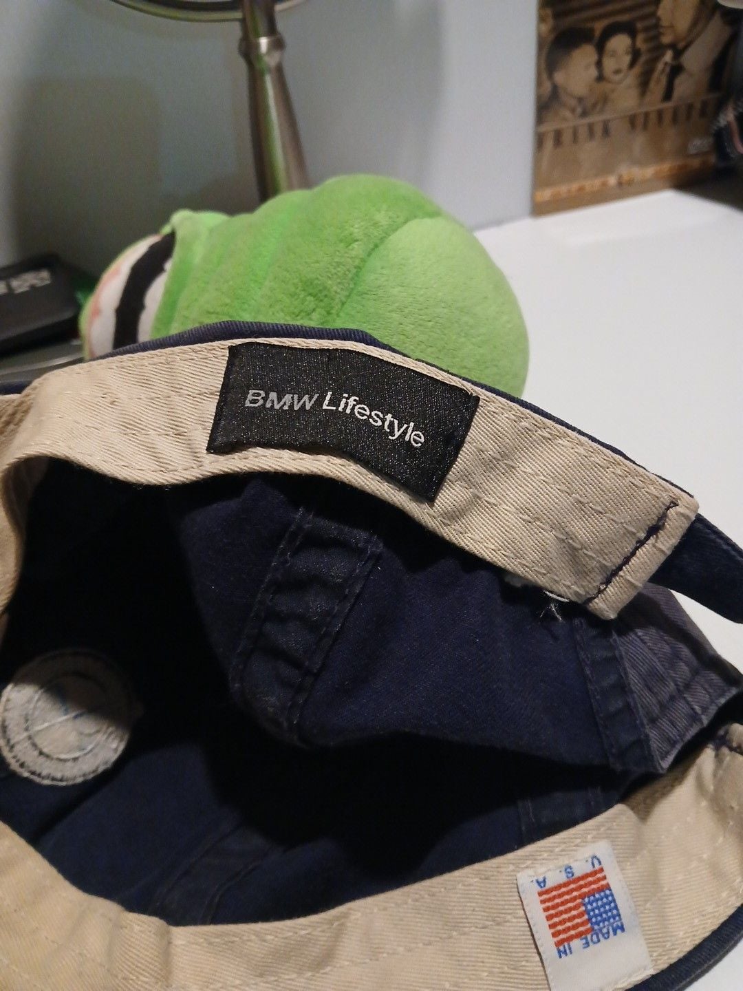 BMW Embroidered Logo Vintage Faded Cotton Dad Hat Blue Adjustable 9