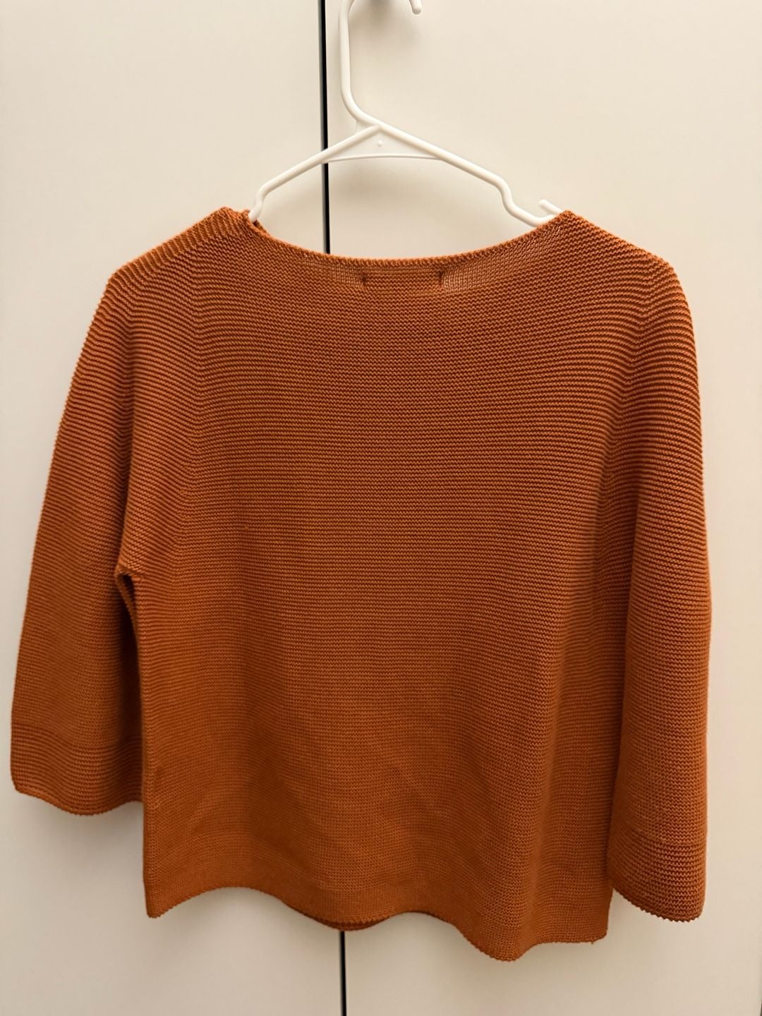 Women's 3D Knit Cotton 3/4 Sleeve Sweater 9