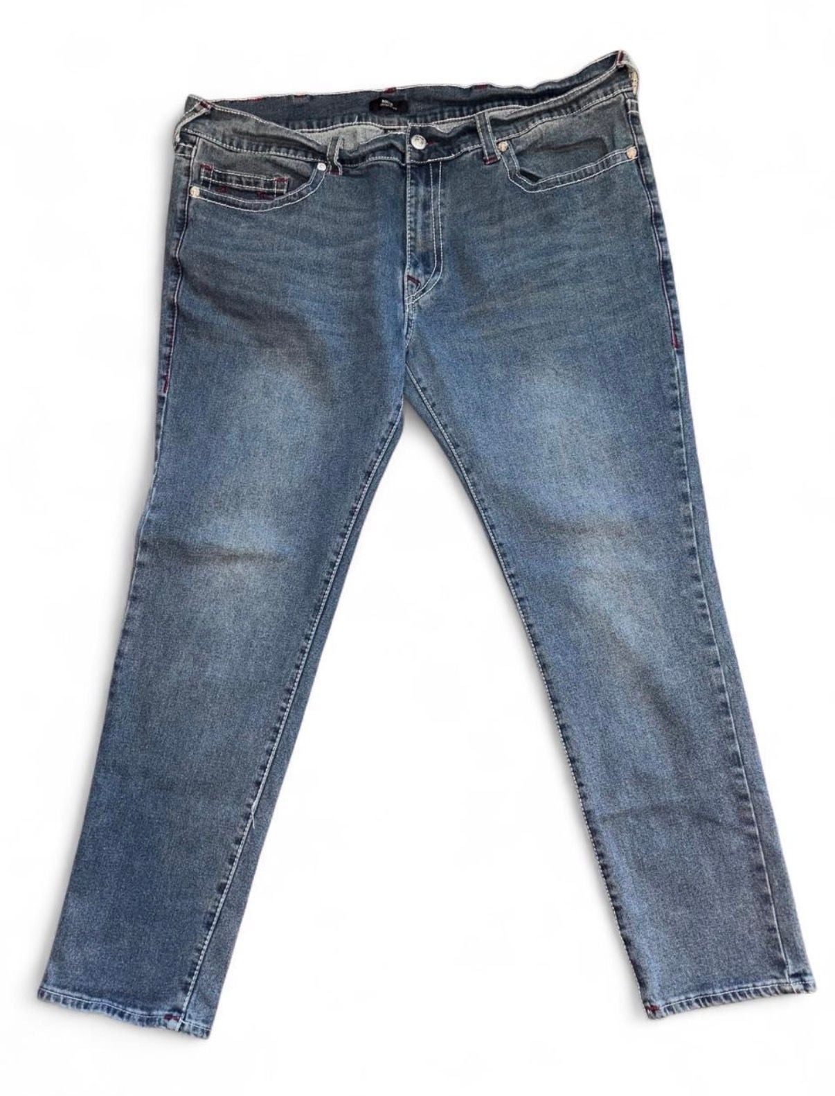 True Religion Rocco Relaxed Skinny Jeans Size 44 Blue Denim 3