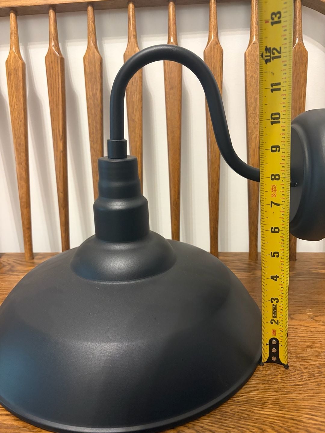 Black Gooseneck Outdoor Barn Wall Sconce Light Fixture Model 93507BL 5