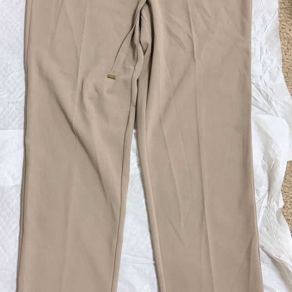 Nycc New York Clothing Co pants size 10 beige tie
