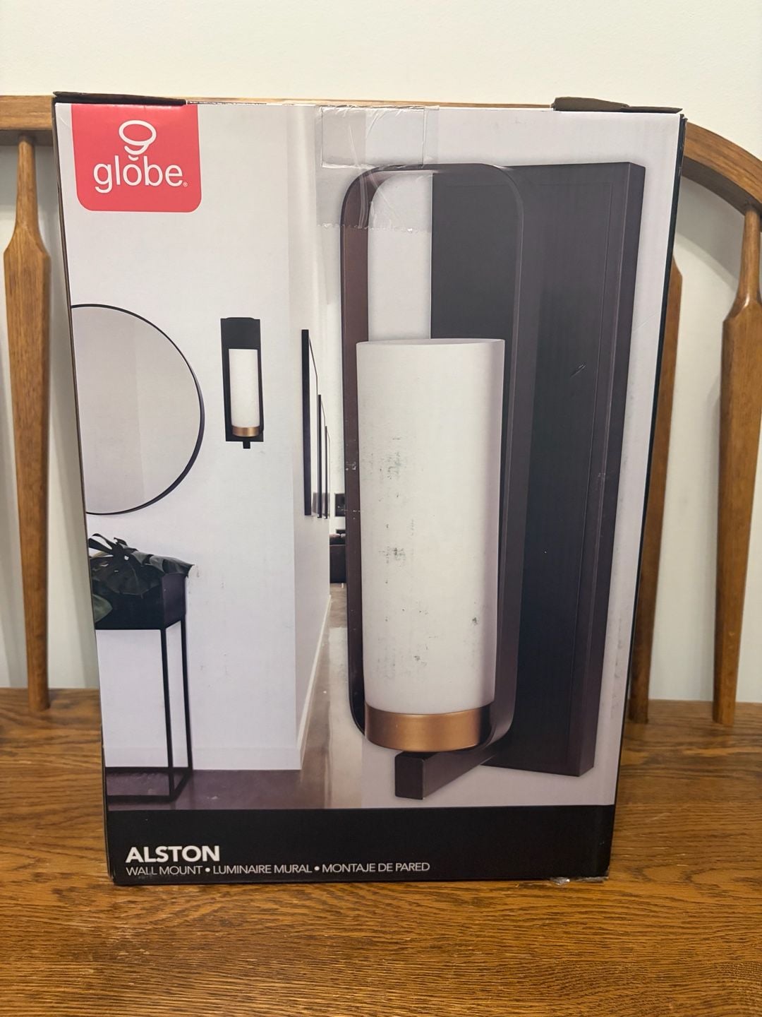 Globe Electric Alston Wall Mount Sconce Dark Bronze Finish 3