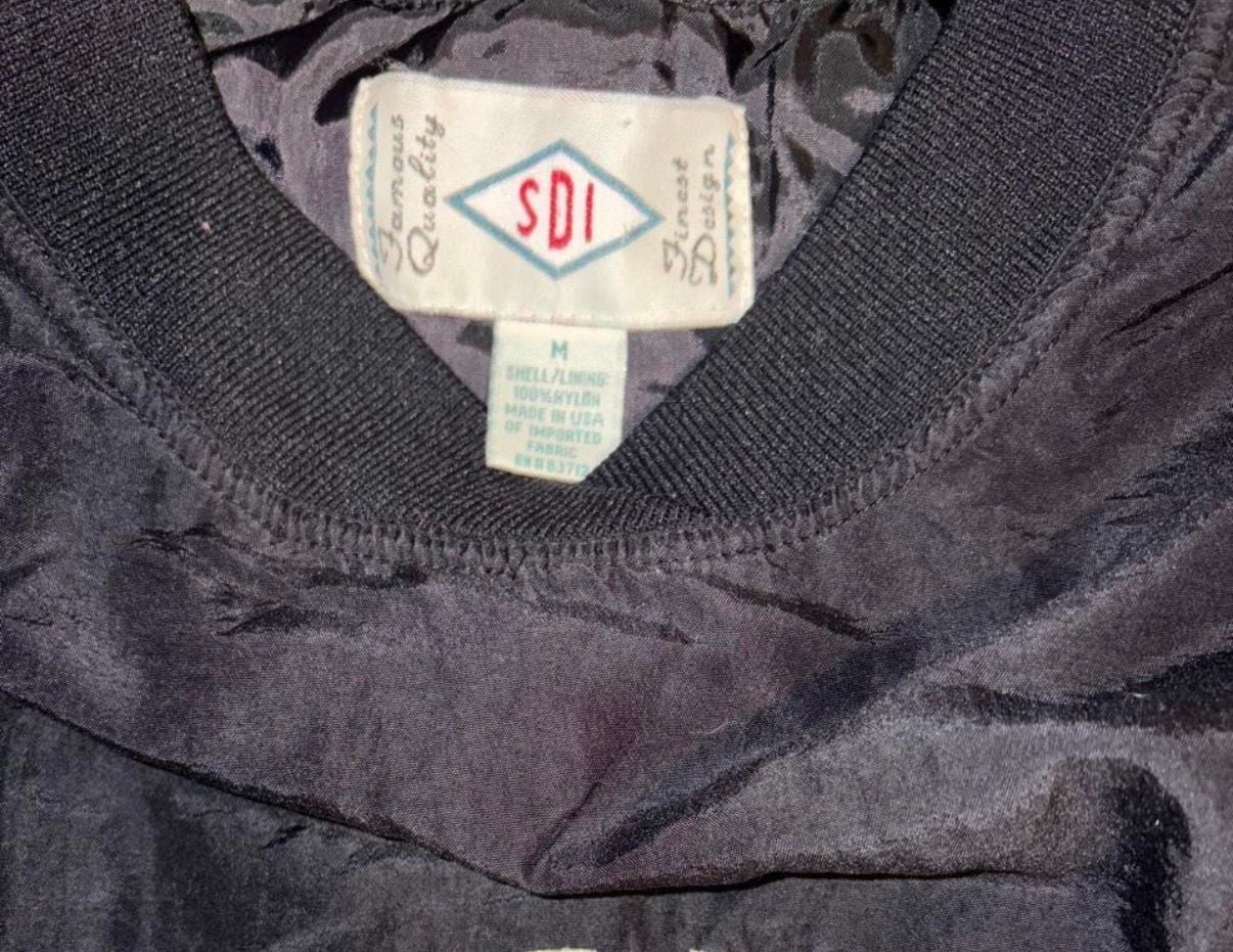 SDI Pebble Beach Golf Links Windbreaker Size M Black Nylon Pullover 3
