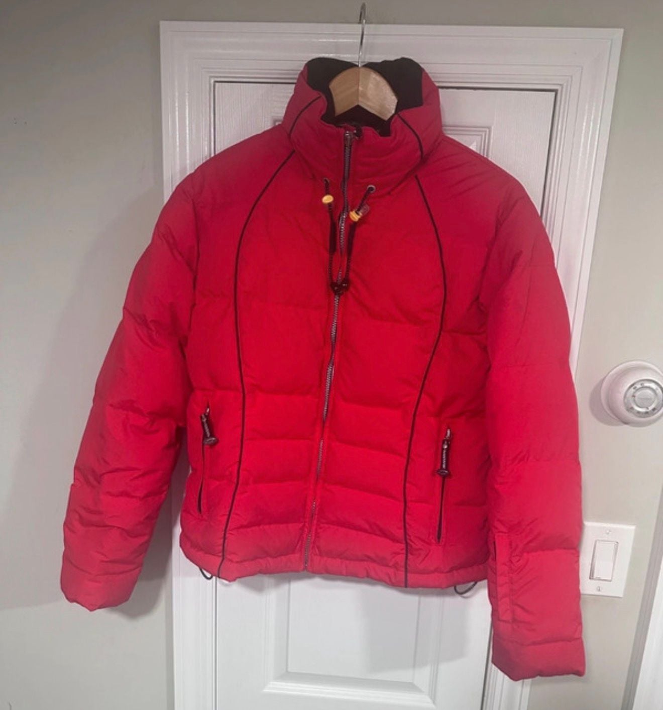 Obermeyer ATC Ski Jacket Size 8 Red Goose Down 2