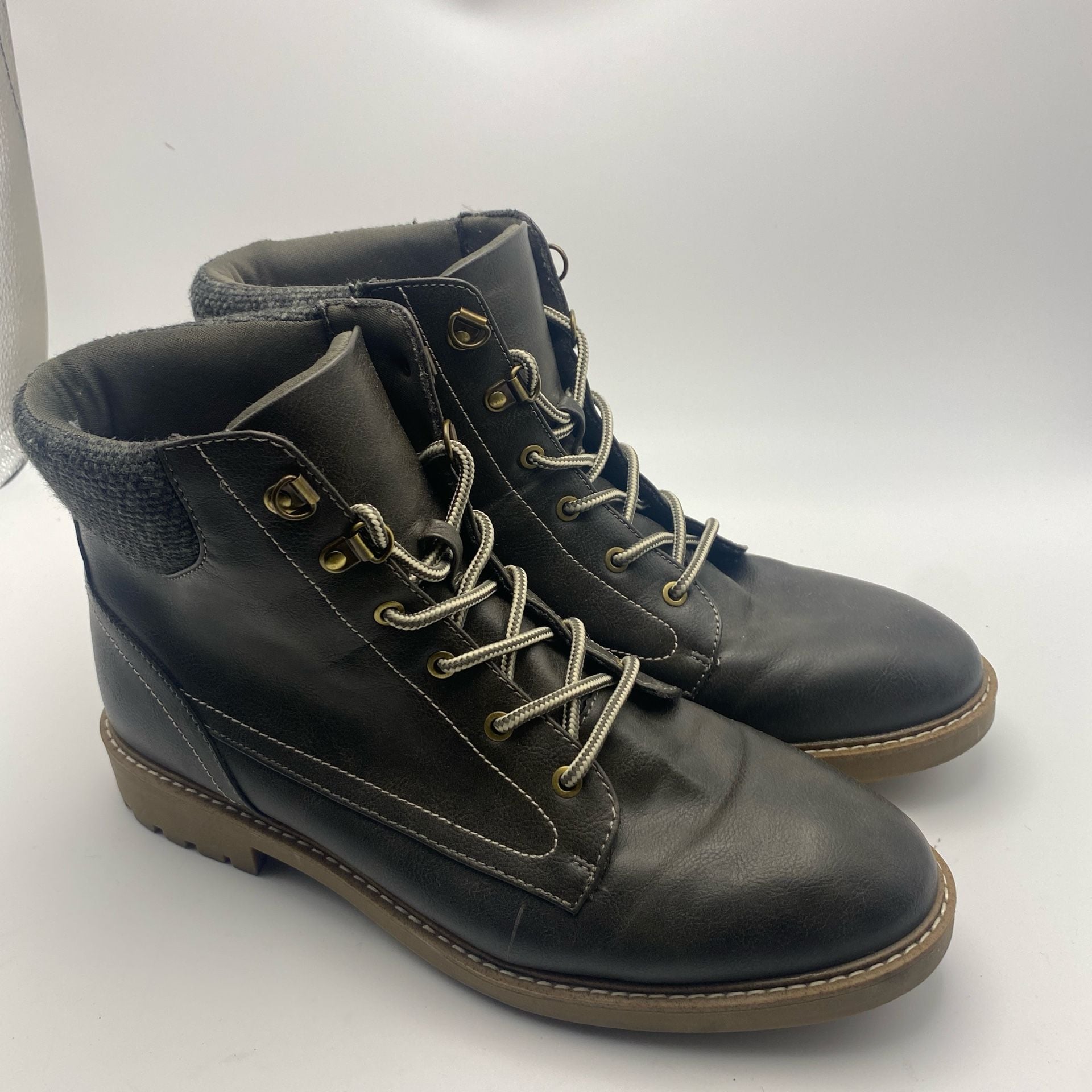 St. John's Bay Durham Size 11M Brown Lace-Up Boots (DS1026) 5