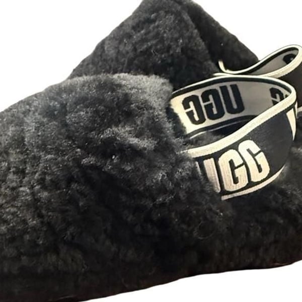 Ugg Fluff Yeah Slide Size 5 Black Slippers