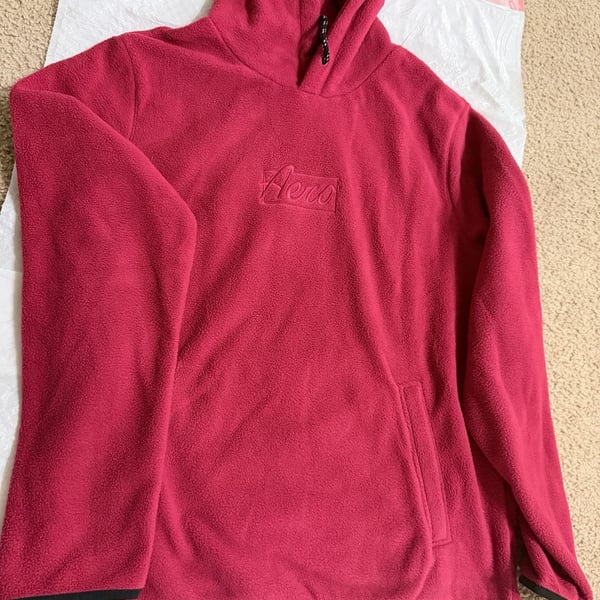 Aeropostale Fleece Hoodie Size M red Pullover