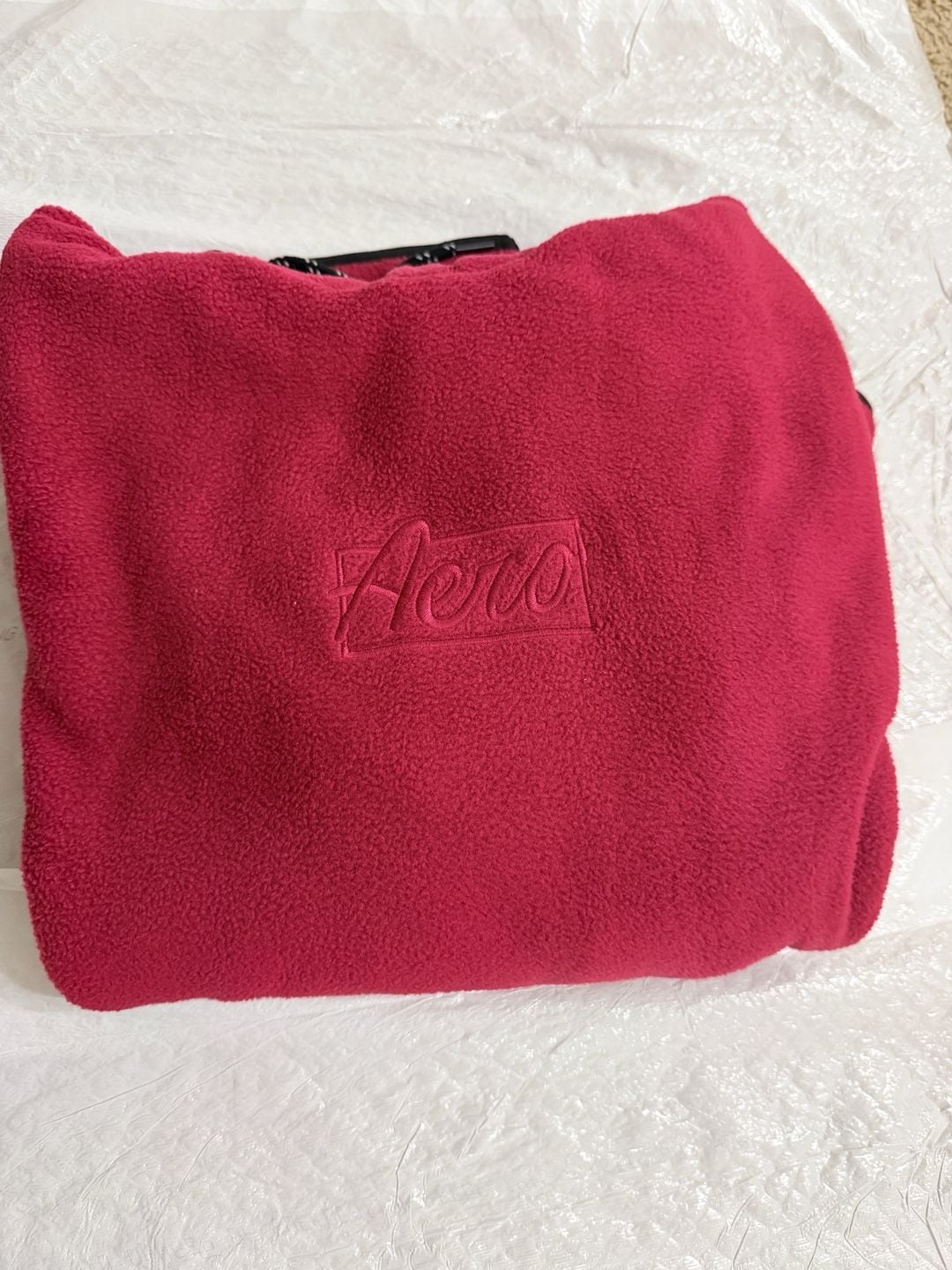 Aeropostale Fleece Hoodie Size M red Pullover 4
