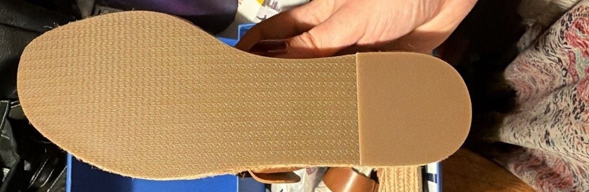 J.McLaughlin Fleur Sandals Size 8 Rich Cognac Wedge Platform Espadrille 4
