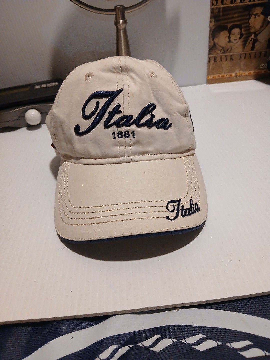 Italia Baseball Cap Size 58 Beige 1861 Embroidered Hat 2