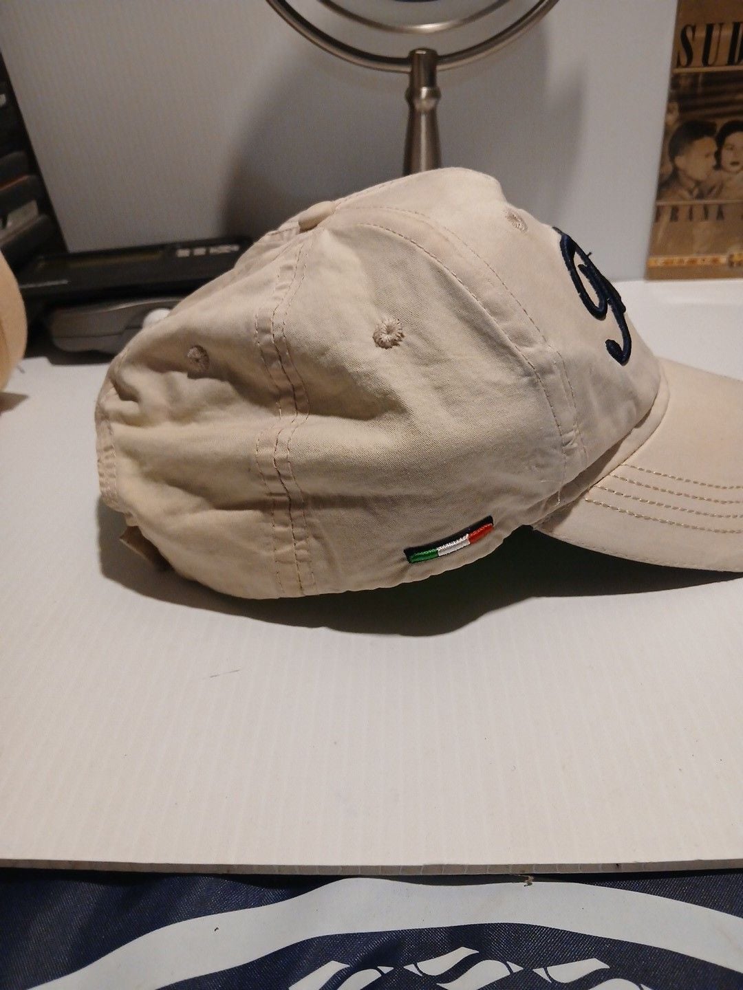 Italia Baseball Cap Size 58 Beige 1861 Embroidered Hat 3