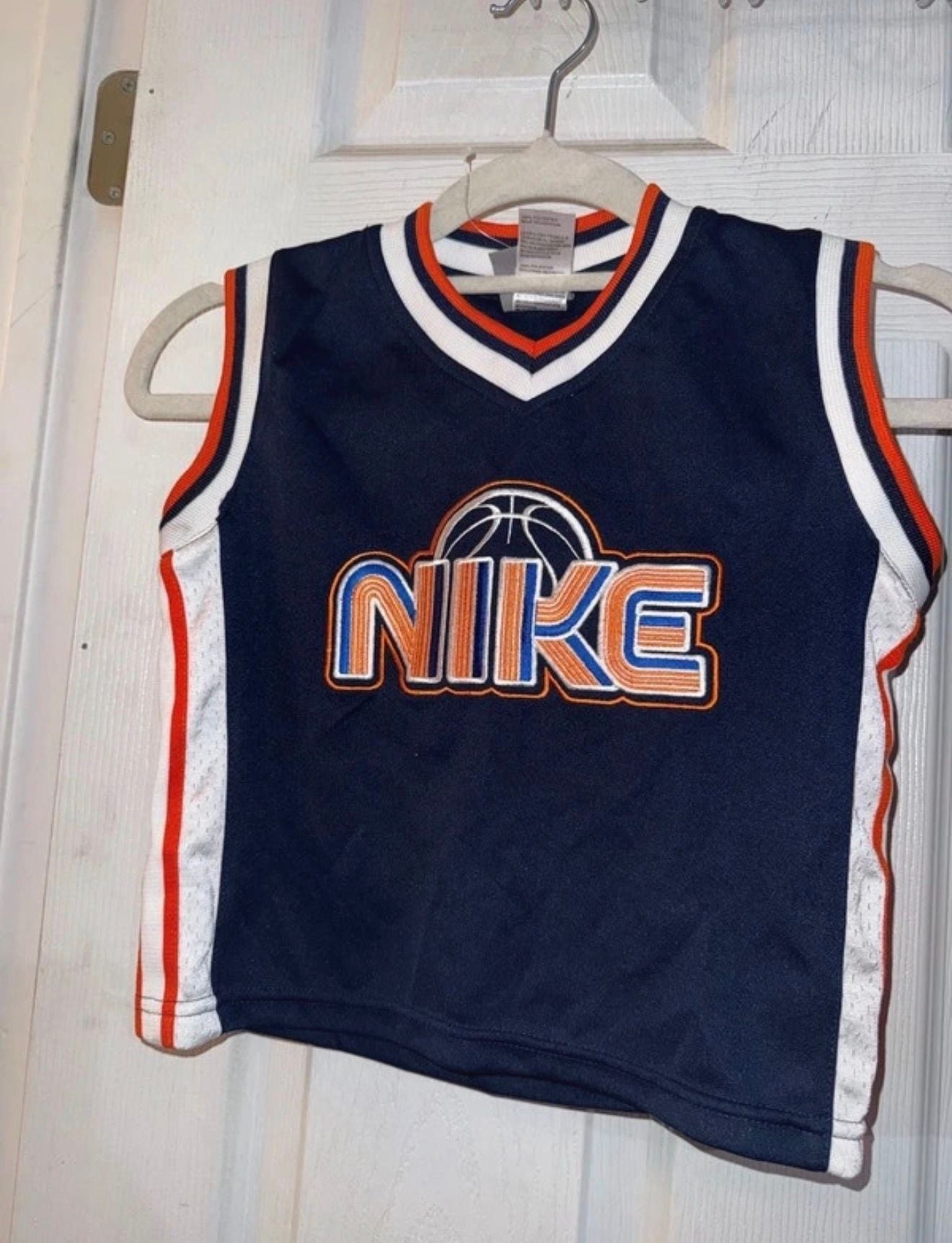Nike Basketball Jersey Size 36M Blue Orange 72 2