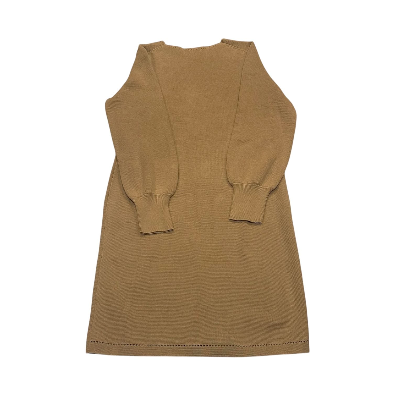 Travel Capsules by Talbots Sweater Dress Size Petite Medium Brown V-Neck Knit 7
