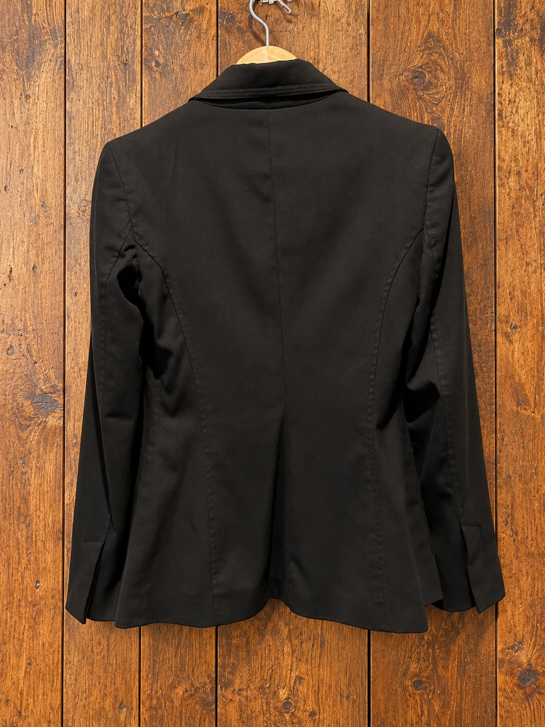 HENNES Black Fitted Blazer Size 6 Tailored Minimalist Office Core Jacket 9