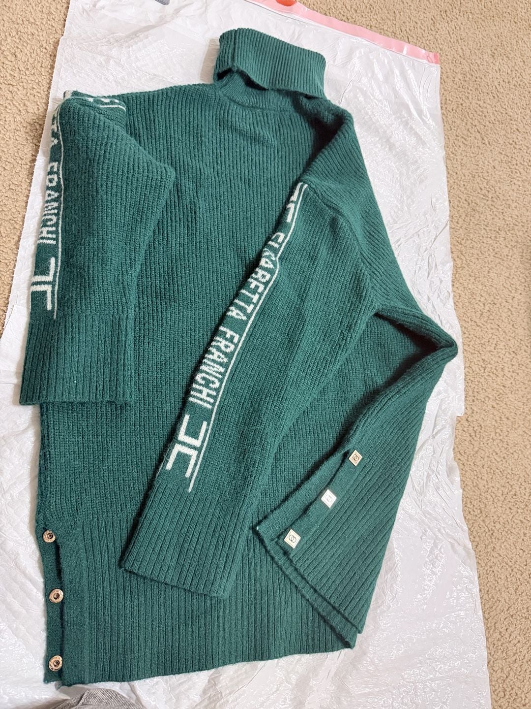 Turtleneck Sweater Green 1