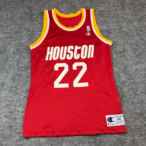 Champion Houston Rockets Clyde Drexler Jersey Size 40 Vintage