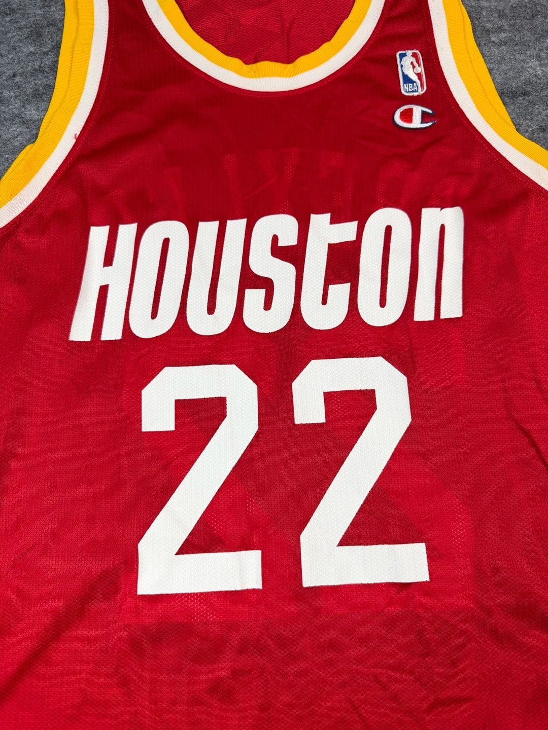 Champion Houston Rockets Clyde Drexler Jersey Size 40 Vintage 7