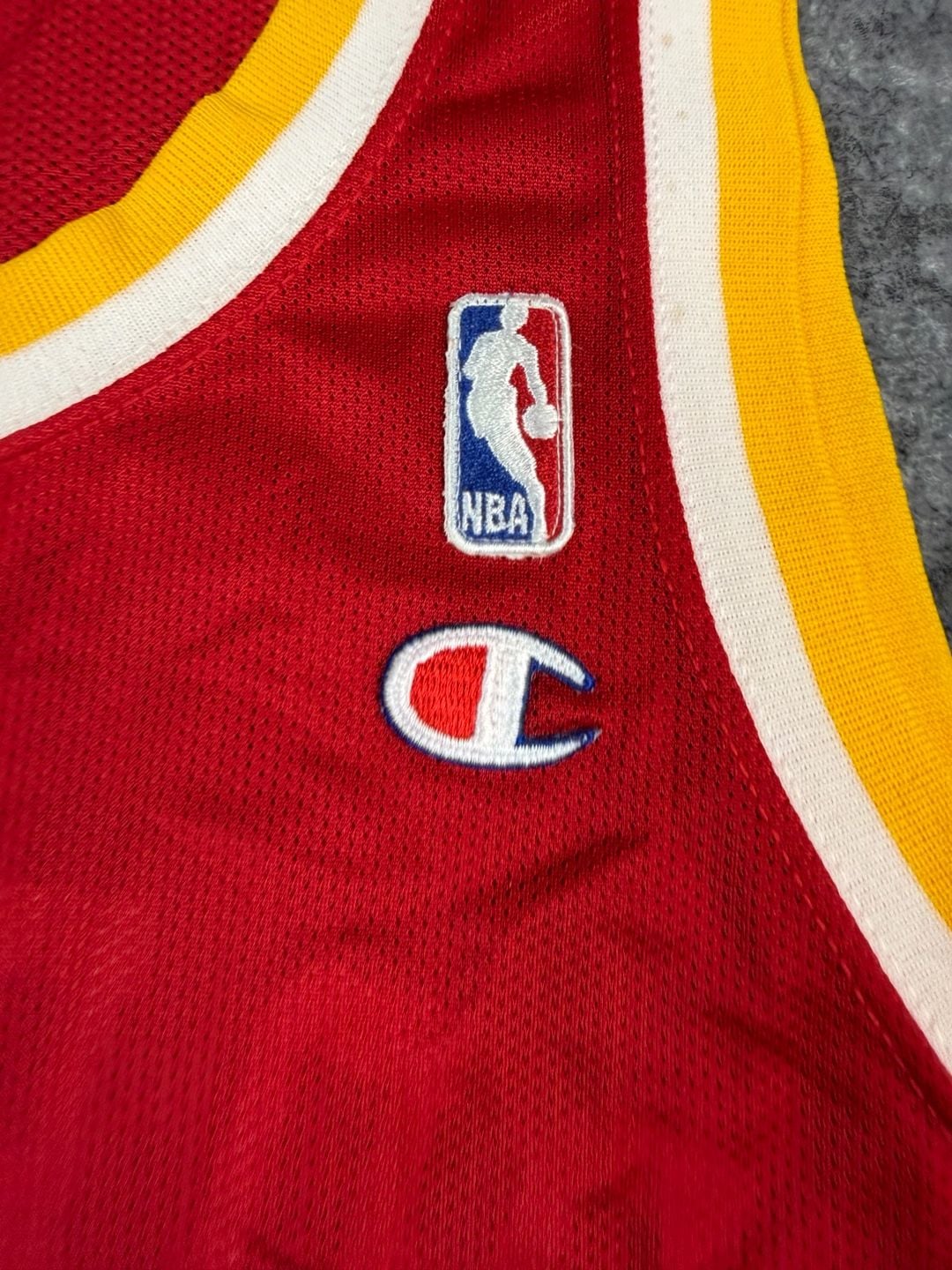 Champion Houston Rockets Clyde Drexler Jersey Size 40 Vintage 8