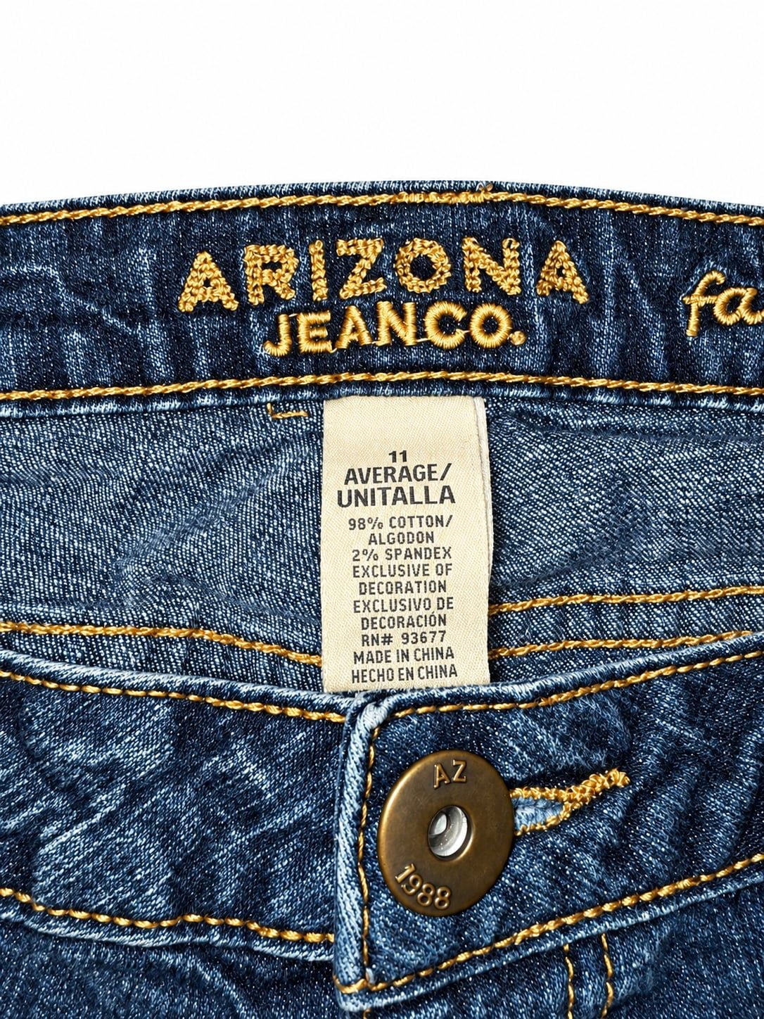 Arizona Jean Co. Forever Flare Jeans Size 11 Blue Denim 4