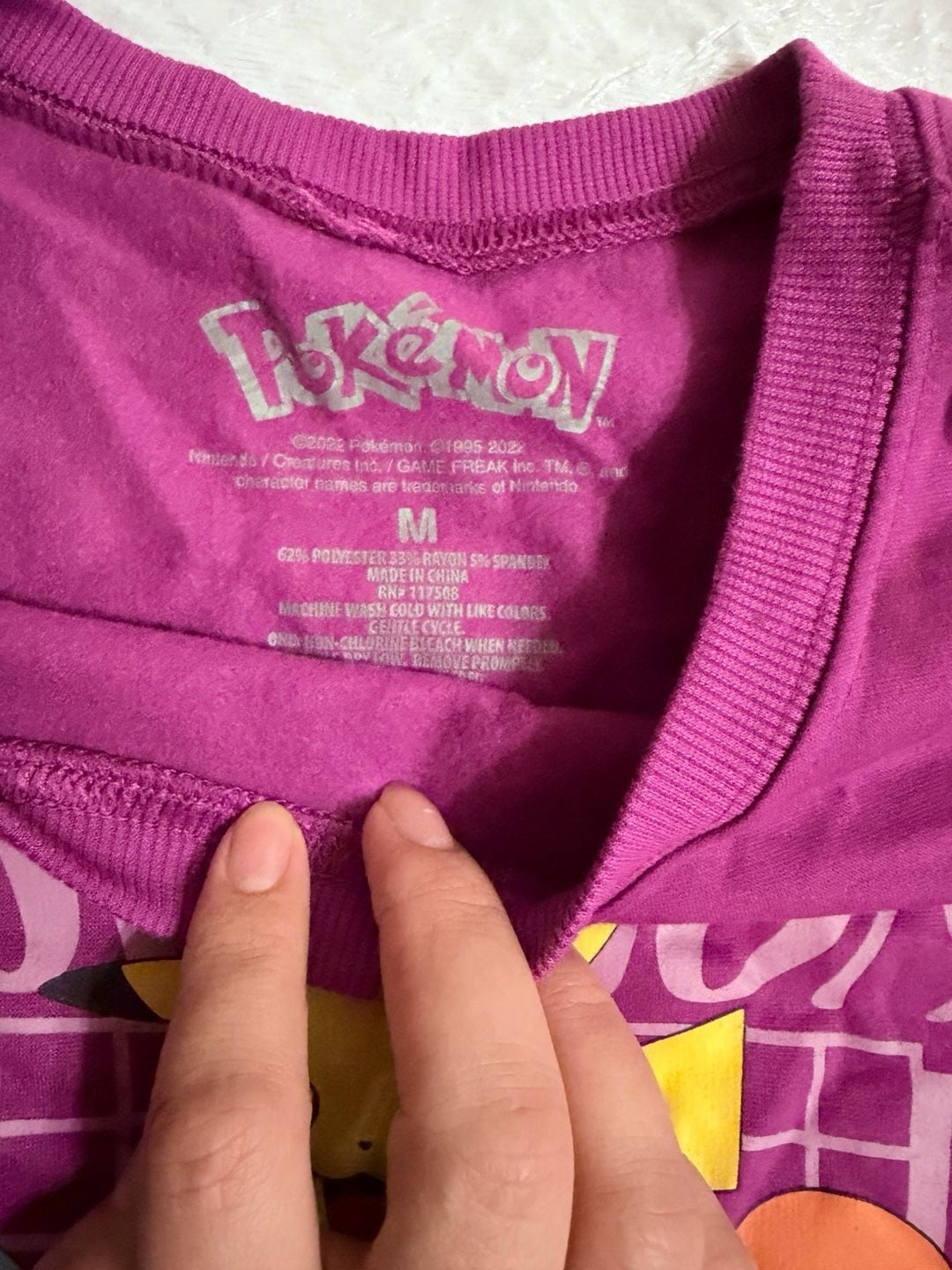 Pokemon Sweatshirt Ready For Battle Size M Purple 2