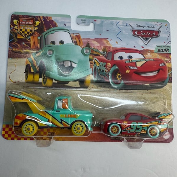Disney Pixar Cars Race to Celebrate Mater & Lightning McQueen 2-Pack