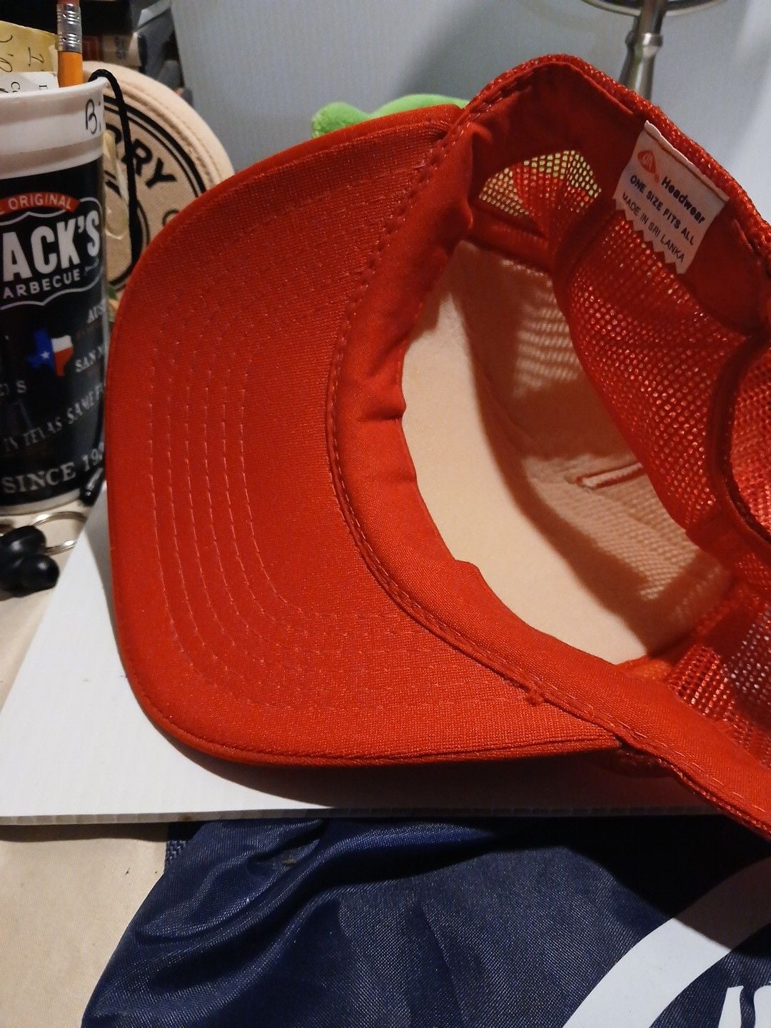 Headwear K92FM Country Favorites Trucker Hat Red Mesh Snapback 7
