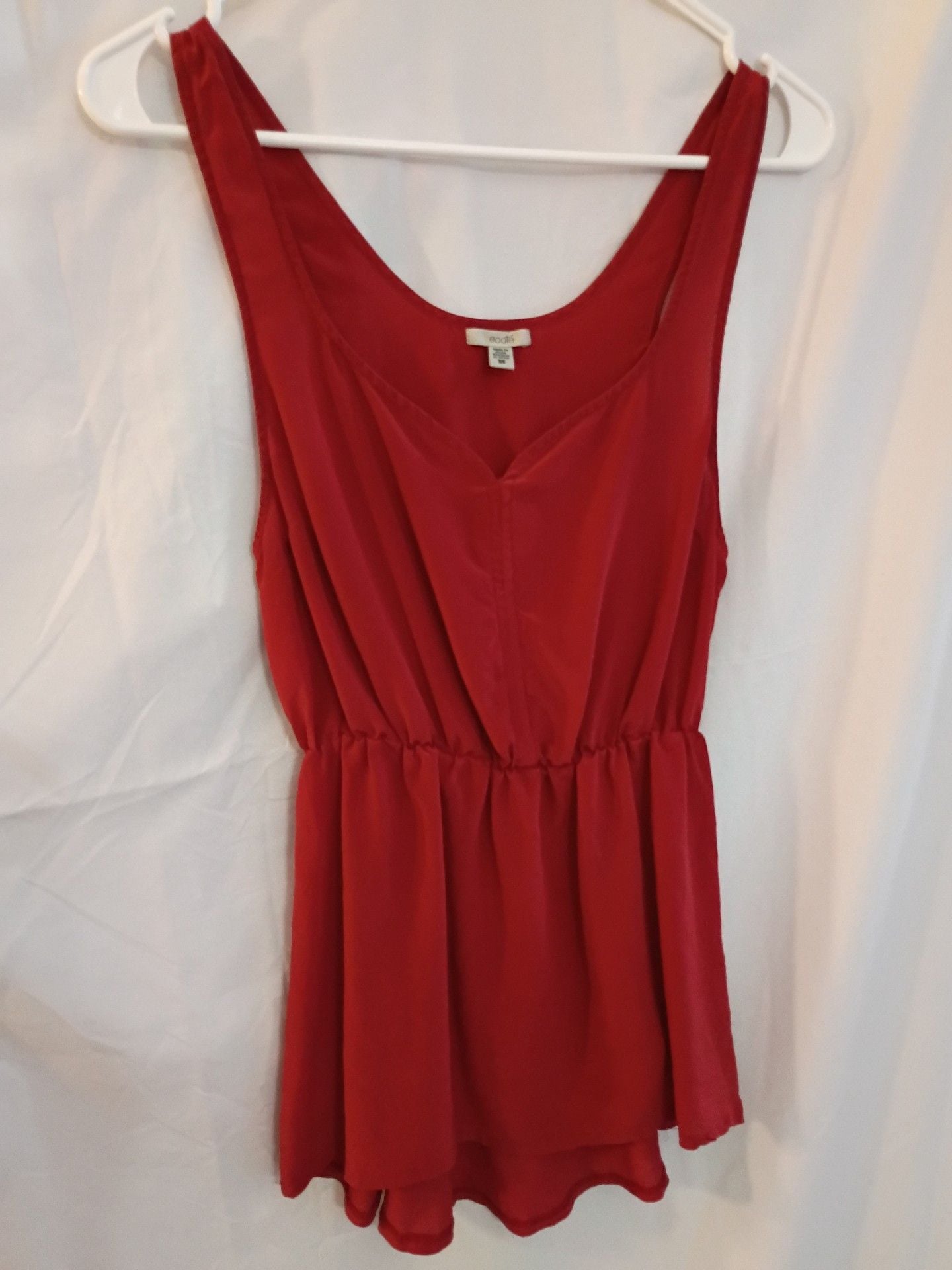 Ecote Tank Top Size M Red Sleeveless Blouse 2