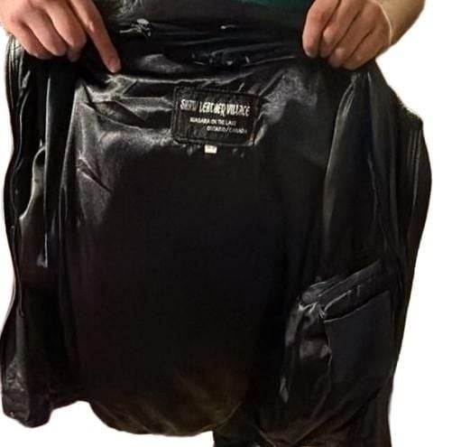 Shaw Leather Village Leather Jacket Size M Black 2
