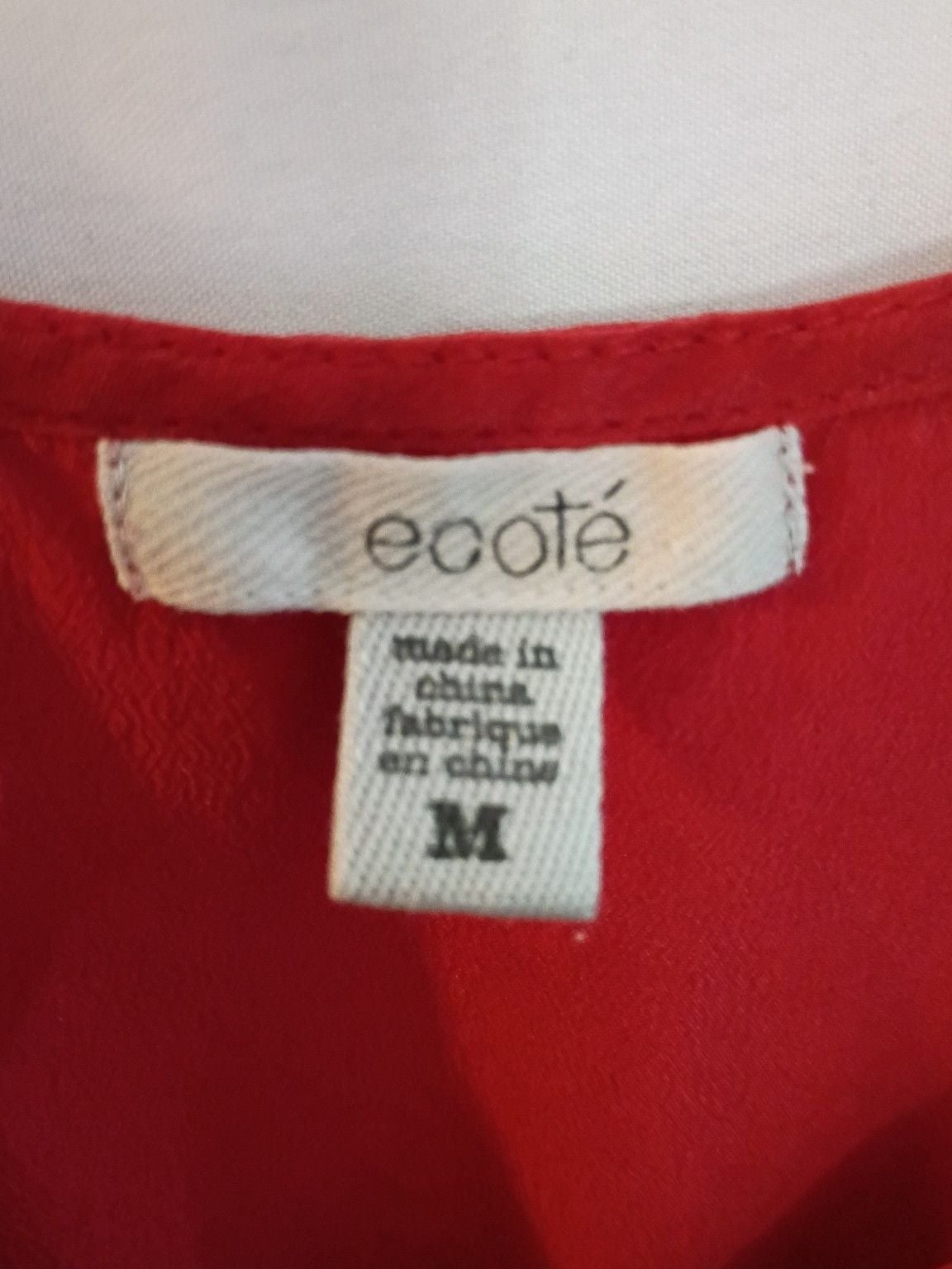 Ecote Tank Top Size M Red Sleeveless Blouse 3